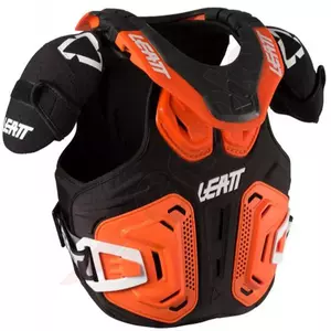 Leatt Fusion Vest 2.0 Junior Orange L/XL Brustprotektor mit Nacken/Nackenschutz-1