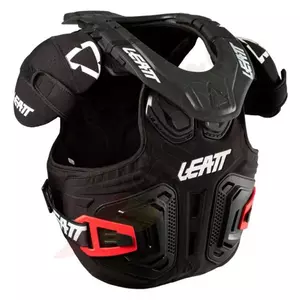 Leatt Fusion Vest 2.0 Junior Black/White XXL prsni ščitnik z vratnim ščitnikom - 1018010003