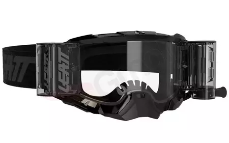 Motocyklové okuliare Leatt Velocity 5.5 V22 Roll-off čierne číre sklo - 8020001075