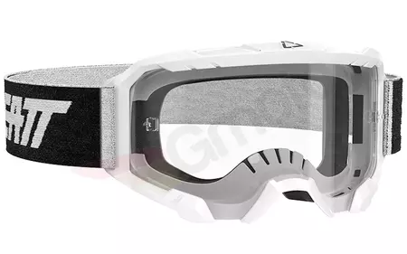 Óculos de proteção para motociclistas Leatt Velocity 4.5 V21 branco preto vidro transparente - 8020001150