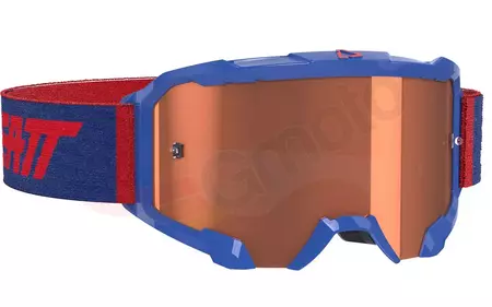Leatt Velocity 4.5 V21 motociklu brilles sarkanas, tumši zilas, rozā stikls - 8020001145