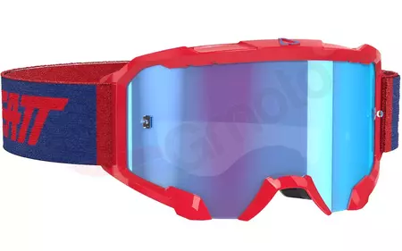 Leatt Velocity 4.5 V21 motorcykelbriller rød blå blå glas-1