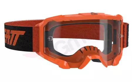 Leatt Velocity 4.5 V21 γυαλιά μοτοσικλέτας πορτοκαλί μαύρο διαφανές γυαλί-1
