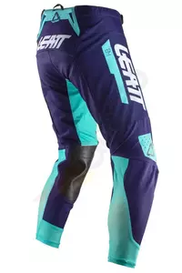 Leatt pantaloni moto cross enduro 4.5 blu navy/menta XXL-2