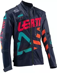 Leatt giacca moto cross enduro GPX 4.5 X-Flow blu navy/arancio XL - 5019002163