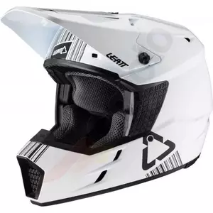 Leatt casco moto cross enduro GPX 3.5 V20.1 bianco M - 1020001212