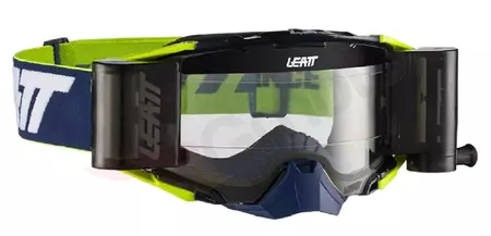 Leatt Velocity 6.5 V21 Roll-Off Motorradbrille marineblau weiß gelbes Glas 83 %. - 8019100052