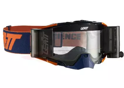 Leatt Velocity 6.5 V21 Roll-Off motociklu brilles tumši zilas, oranžas 83% stikls - 8019100050