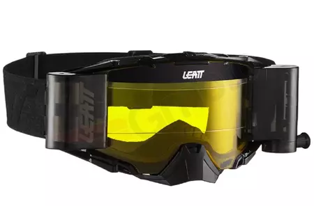 Leatt Velocity 6.5 V21 Roll-Off motorcykelglasögon svart grå snabb 70%. - 8019100051