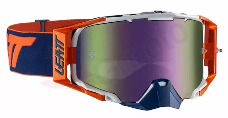 Leatt Velocity 6.5 V21 motorcykelglasögon Iriz marinblå orange snabb 30%.-1