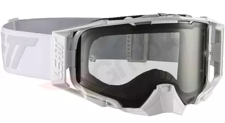 Motocyklové brýle Leatt Velocity 6.5 V21 bílá šedá skla 58% - 8019100034