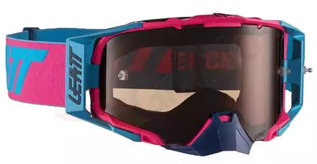 Leatt Velocity 6.5 V21 motocikla brilles rozā zilas 72% stikls - 8019100036