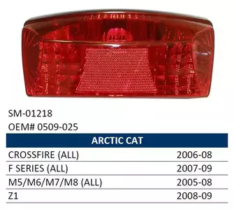 Nachman ATV Arctic Cat takavalaisin (kaikki mallit) 05-09 - SM-01218