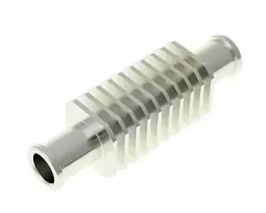 Durchlaufkühler Minikühler Aluminium silber 30x103mm 17mm Schlauchanschluss 101 Octane-1