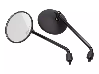 M8 juodas apvalus aliuminis 220 mm veidrodžiai 101 Octane - IP36899
