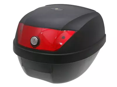 Top Case Gepäckkoffer schwarz 28L Reflektor rot 101 Octane - 22750