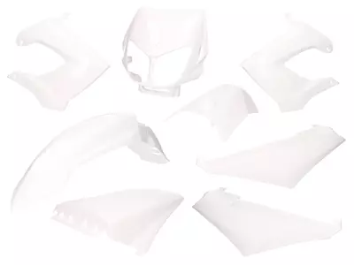 Komplet owiewek białych Derbi Senda R SM X-Treme SM DRD 101 Octane - 38431