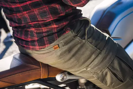 Broger Alaska маслиненозелени дънки панталони за мотоциклети W34L34-9