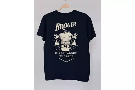 Broger Alaska - Maglietta blu scuro M-2