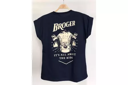T-shirt para senhora Broger Alaska azul escuro DS-2