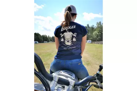 Moteriški marškinėliai Broger Alaska tamsiai mėlyni DM-3