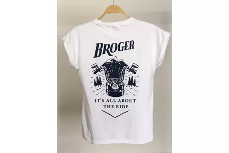 Naisten t-paita Broger Alaska valkoinen DS-2