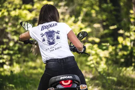 Dames t-shirt Broger Alaska wit DS-3