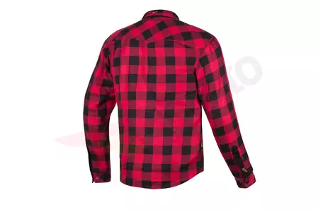 Broger Alaska camicia da moto rosso-nera S-2