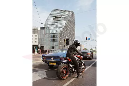 Broger Florida skalbtos juodos džinsinės motociklininko kelnės W33L34-5