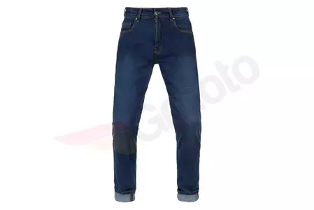 Broger Florida gewassen blauwe jeans motorbroek W30L34-1