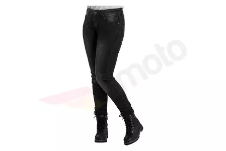 Spodnie motocyklowe jeans damskie Broger Florida Lady washed black W26L30-3