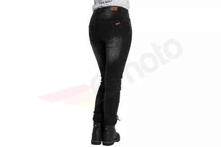 Broger Florida Lady gewaschen schwarz W32L30 Damen Jeans Motorradhose-4