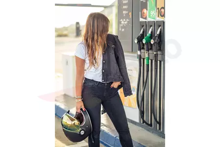 Broger Florida Lady isprana crna DXL ženska jeans motoristička jakna-5