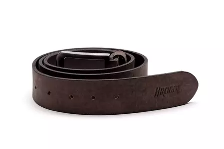 Broger Alaska leather belt Vintage brown 130-1