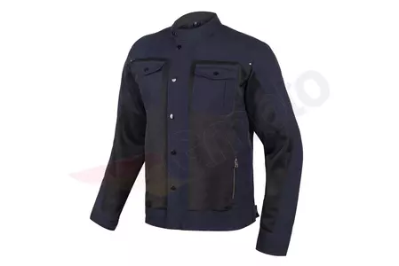 Casaco de motociclismo em tecido azul-marinho-preto Broger California L-1
