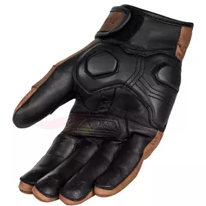 Broger California guantes de moto de cuero Vintage marrón XS-2