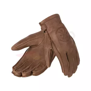 Broger Alaska mănuși din piele de motocicletă Vintage maro XS-2