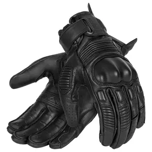 Broger Ohio guantes de moto de cuero negro XS-1