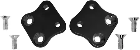 Adaptador de compensação do apoio para os pés dianteiro Accutronix para Harley Davidson preto kpl