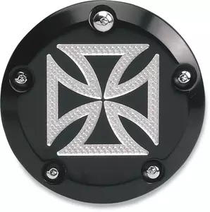 "Accutronix" uždegimo žvakės variklio dangtelis, skirtas "Harley-Davidson", juodas