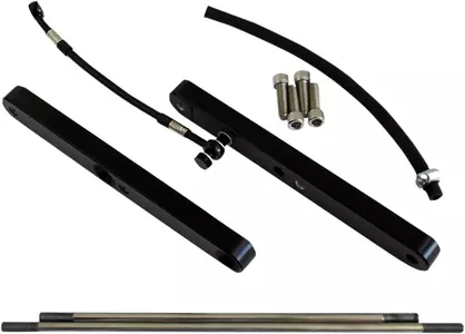 Voetsteun offset adapter 10cm Accutronix zwart cpl.