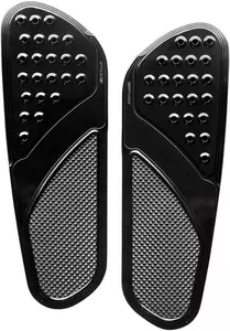 Accutronix Perforate Suporturi de picior pentru șofer Vintage pentru Harley-Davidson negru