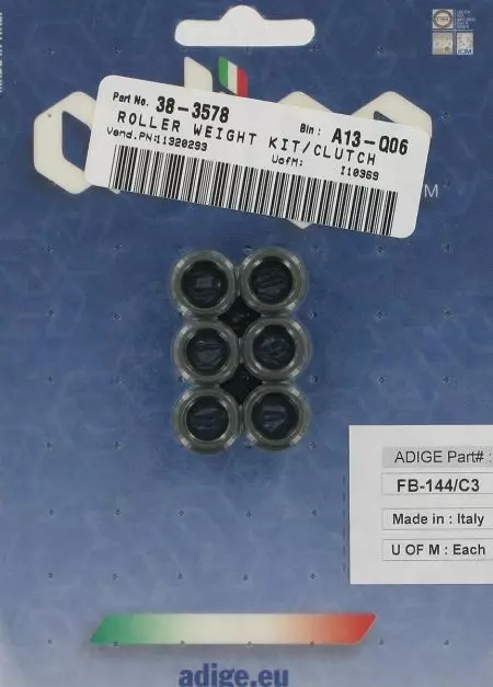 Adige 15x12 mm 5.5g karbon variátor szíjtárcsák-2