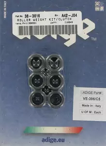 Rodillos variadores de carbono Adige 19x17 mm 9,5g - VE-396/C5