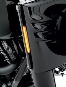 Semnalizatoare față Alloy Art pentru Harley-Davidson negru cpl.
