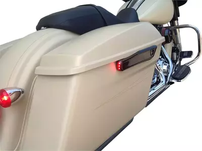 Iluminarea capacului lateral al portbagajului Alloy Art pentru Harley-Davidson