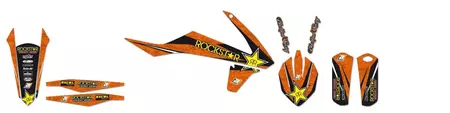 Blackbird Rockstar stickerset voor motorfiets - 2544L