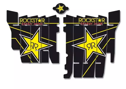 Aufkleber Sticker für Kühlerlamellen Kühlerdeckel Blackbird Rockstar Honda CRF-1