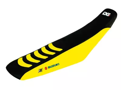 Blackbird Double Grip 3 Suzuki RM sædeovertræk gul/sort - 1323H
