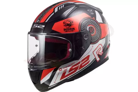 LS2 FF353 RAPID STRATUS PRETO VERMELHO PRATA M capacete integral de motociclista - AK1035345324